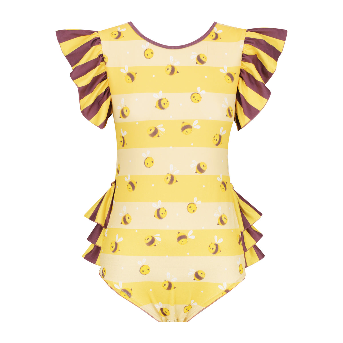 ODU Bumblebees Ruffle Butt Bodysuit – My Inner Baby