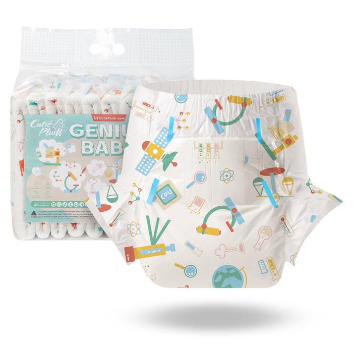 CutiePlusU Genius Baby Printed Adult Diapers – My Inner Baby