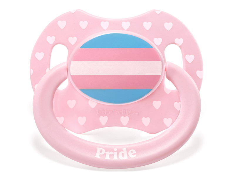 LFB Gen II Adult size Pacifier - Trans Pride Flag – My Inner Baby