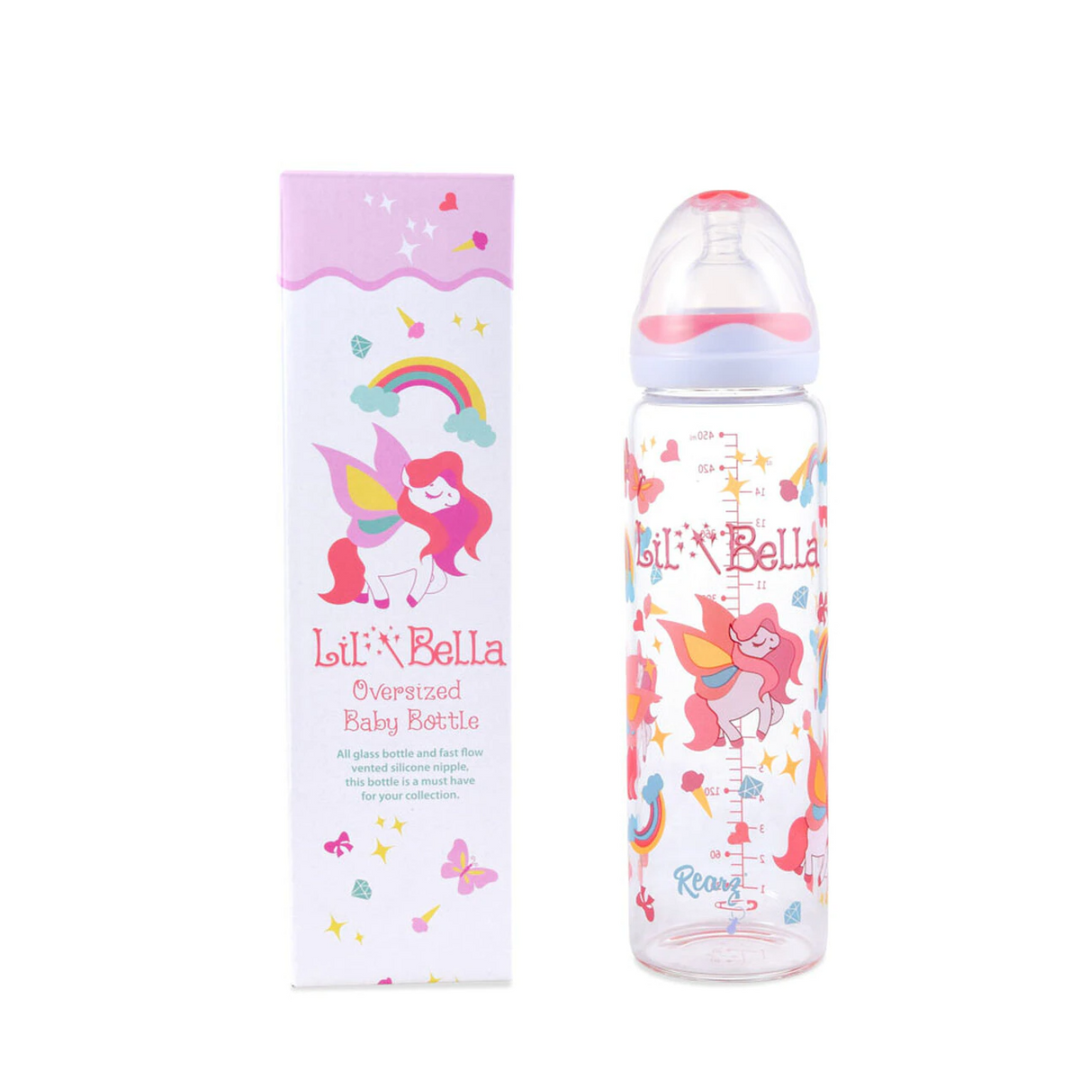 Rearz - Princess Pink - Adult Glass Baby Bottle