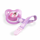 Adult Pacifiers with Clip - Princess Pink (2-Pack)