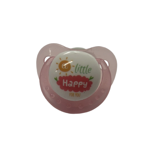 Adult Baby Size 6 Pacifier - A Little Happy For you - Pink