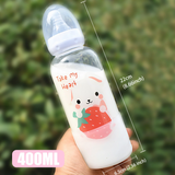 CutiePlusU Adult Bottle - Strawberry Rabbit