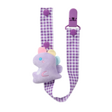 CutiePlusU Baby Dino Paci Clip - Purple