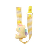 CutiePlusU Baby Dino Paci Clip - Yellow