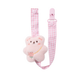 CutiePlusU Happy Bear Paci Clip - Pink