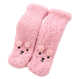 CutiePlusU Plush Fuzzy Socks - Light Pink