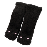 CutiePlusU Plush Fuzzy Socks - Black
