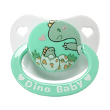 CPU Adult Size 6 Pacifier - Baby Dino - Green Ring