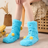 CutiePlusU Plush Fuzzy Socks - Blue