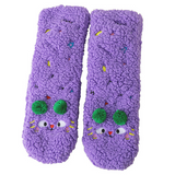 CutiePlusU Plush Fuzzy Socks - Purple