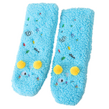 CutiePlusU Plush Fuzzy Socks - Blue