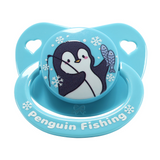 CPU Adult Size 6 Pacifier - Fishing Penguin