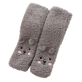 CutiePlusU Plush Fuzzy Socks - Grey