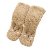 CutiePlusU Plush Fuzzy Socks - Apricot