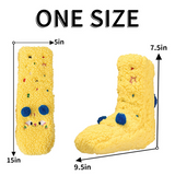 CutiePlusU Plush Fuzzy Socks - Yellow