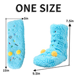 CutiePlusU Plush Fuzzy Socks - Blue