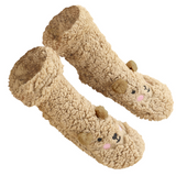 CutiePlusU Plush Fuzzy Socks - Apricot