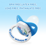 CPU Adult Size 6 Pacifier - Little Blue Whale