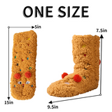 CutiePlusU Plush Fuzzy Socks - Brown