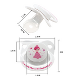 CPU Adult Size 6 Pacifier - Little Princess - White