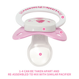 CPU Adult Size 6 Pacifier - Little Princess - White & Pink