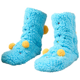 CutiePlusU Plush Fuzzy Socks - Blue