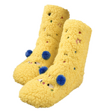 CutiePlusU Plush Fuzzy Socks - Yellow
