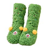 CutiePlusU Plush Fuzzy Socks - Green