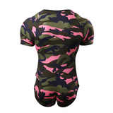 CutiePlusU Bodysuit for Men - Pink Camo