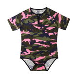 CutiePlusU Bodysuit for Men - Pink Camo