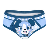 Adult Hipster Training Briefs - Little Blue
