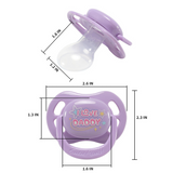 CPU Adult Size 6 Pacifier - I Love Daddy - Purple
