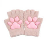 CutiePlusU Cat Paw Gloves - Pink