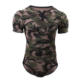 CutiePlusU Bodysuit for Men - Brown Camo