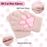 CutiePlusU Cat Paw Gloves - Pink