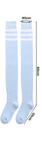 CutiePlusU Knee High Socks - Blue/White