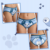Adult Hipster Training Briefs - Little Blue