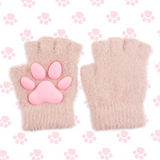 CutiePlusU Cat Paw Gloves - Pink
