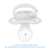 CPU Adult Size 6 Pacifier - Little Dreamer - White