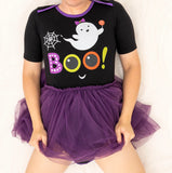 LC Adult Bamboo Terry Tulle Dress - Boo
