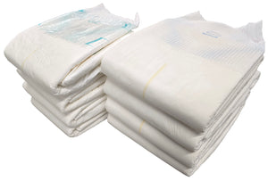 Mixed Brands all White 8 piece Diaper Sampler