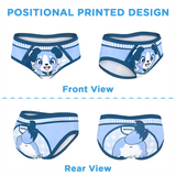 Adult Hipster Training Briefs - Little Blue
