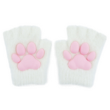 CutiePlusU Cat Paw Gloves - White