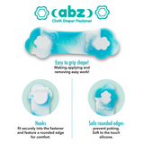 ABZ Pin Free Diaper Fasteners - Arctic