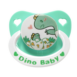 CPU Adult Size 6 Pacifier - Baby Dino - White Ring