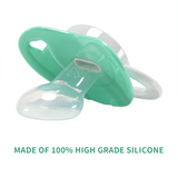 CPU Adult Size 6 Pacifier - Baby Dino - White Ring