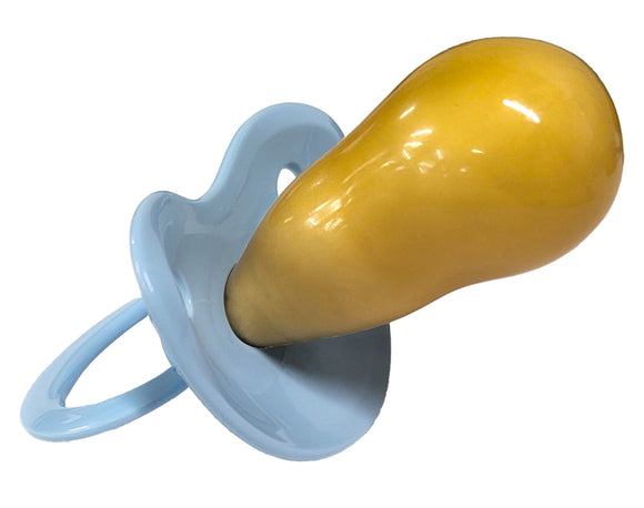 Adult Disciplinary Firm Latex Fixx Pacifier - Baby Blue
