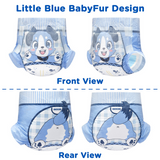 LFB Little Blue BabyFur Cloth Back Adult Diaper