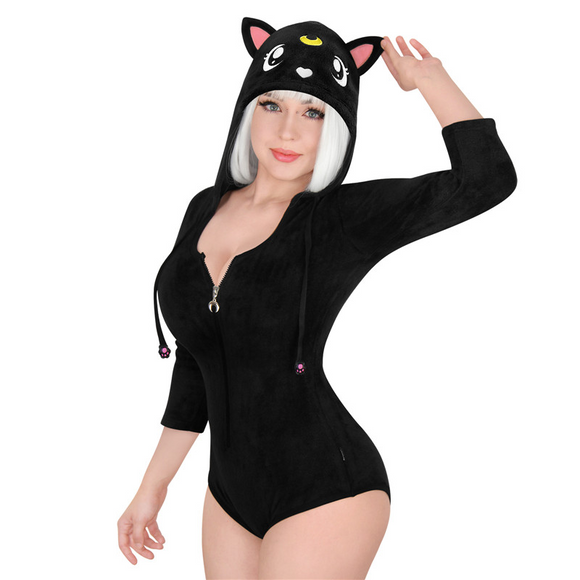 LFB Black Cat Luna Bodysuit
